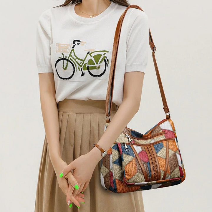 Savannah Mosaic Leather Bag
